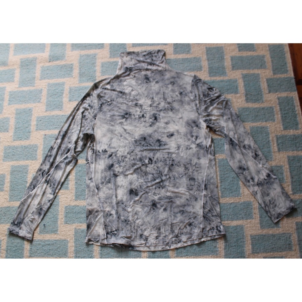 Lululemon M? Gray Marble Mock Neck Long Sleeve Lightweight Top Athleisure